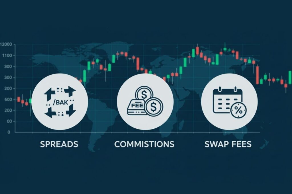 Exness spreads commissions fees